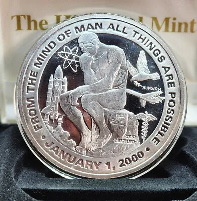 2000  From The Mind Of Man All Things Are Possible  6oz .999 Silver Round • $195