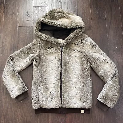 Victoria Secret Pink Limited Edition Jacket Sz Small Brown Fur Coat • $135