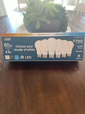 FEIT ELECTRIC 60 Watt Dimmable LED Bulb Brightness 800 LUMENS • $12.50