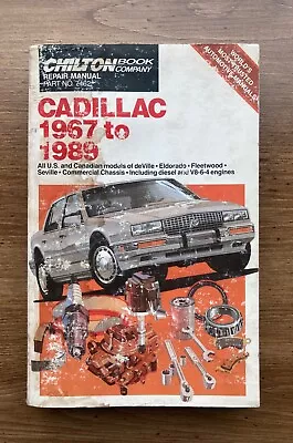 Chilton Repair Manual : Cadillac 1967 To 1989 #7462 • $5.99