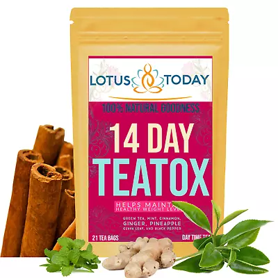 14 Day TEATOX  Detox Tea  No*Laxative Diet Tea Slimming Weight Loss Herbal Tea • £7.49