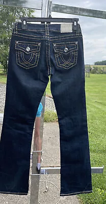 Women’s LA Idol Western Blue Jeans Lowrise Straight Leg Size 3 . #81005 • $14.99