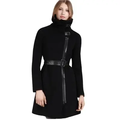 Mackage Nadine Wool Funnel Neck Coat Jacket  Sz M • $175