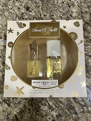 Vintage Coty Sand & Sable Cologne And Perfume Spray Box Set New • $28.95