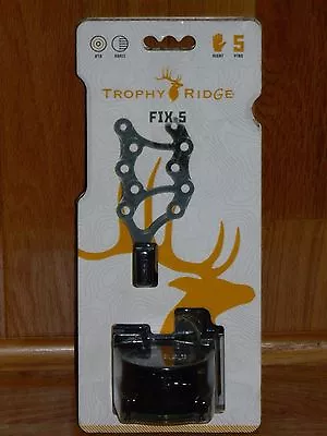 NEW Trophy Ridge Fix 5 Pin Bow Sight- Black -Right Hand .019 Pins • $99.99