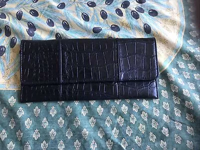 Reptile? Leather? Clutch With Snaps And Magnetic Close • $6