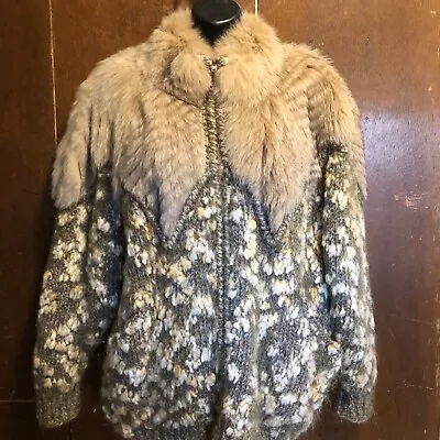 Fox Fur/Mohair Sweater/Jacket • $69.95