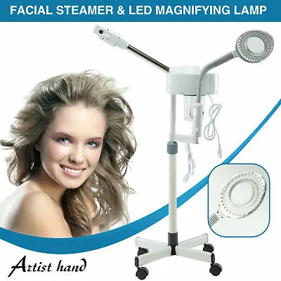 2IN1 Facial Steamer 5x Magnifying Lamp Hot Ozone Beauty Salon Spa Equipment • $76.99