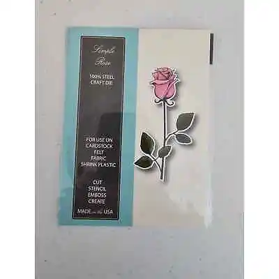 Memory Box Simple Rose Steel Craft Die Style C102 Flower • $12.42