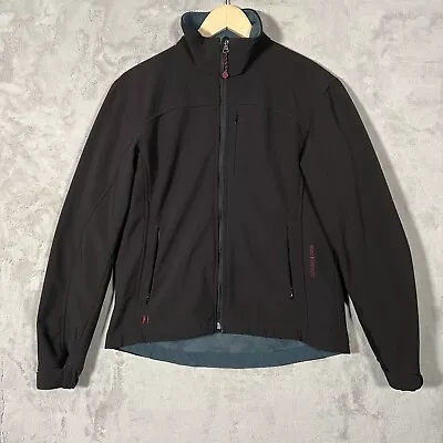 Black Diamond Double Diamond Jacket Mens Medium Black Soft Shell Fleece Lined • $24.50