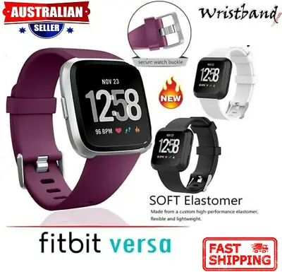 For Fitbit Versa 2 Replacement Silicone Wrist Strap Wristband Sports Band Watch • $8.99