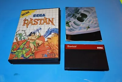 Rastan For Sega Master System In Case With Poster **no Instructions** Tested! • $34.95