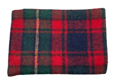 Vintage Pendleton Red Plaid Tartan Wool Pocket Memo Notepad Holder 1960s/1970s • $10.16