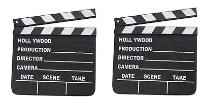 2 Hollywood Clapboard Clapper Clap Boards Movie Sign Director's Prop Chalkboard • $8.92