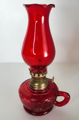 Miniature Red Hurricane Lamp Oil Lamp 8  • $13.99