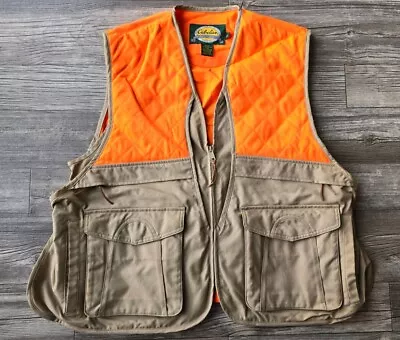 Cabela's Men's L Orange Upland Hunting Vest Outdoor Gear Good Condition! • $37.15