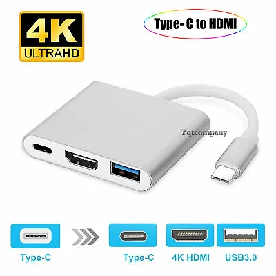 Type-C To HDMI HDTV AV Adapter Cable 4K 60Hz For Samsung Galaxy Z Fold3 Flip3 5G • $12.99