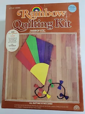 Vintage Rainbow Quilting Kit Rainbow Kite #8080 New In Sealed Box Made In USA • $16