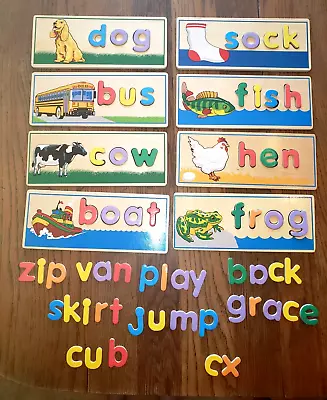 Melissa And Doug  See And Spell  Educational Toy 61 Letters & 8-2 Sided Boards • $9