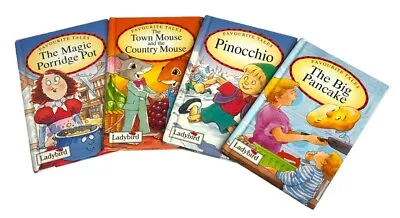 Favourite Tales X 4 BOOK BUNDLE - The Big Pancake Pinocchio The Magic Porridge • £7.99
