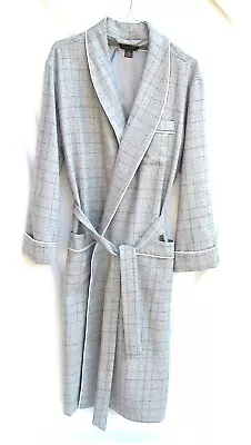 Mens Small Brooks Brothers 100% Wool Lambswool Gray Tweed Lined Bath Robe. Nice • $80