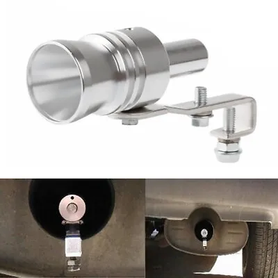 Turbo Sound Exhaust Muffler Pipe Whistle XL Silver Oversized Roar Maker Durable • $9.29