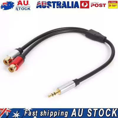 3.5mm Male To 2RCA Female Cable Aux Cable Stereo Output Audio Splitter Adapter • $9.70