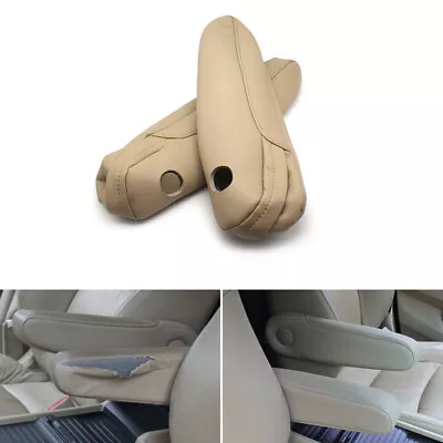 A Pair Car Seat Armrest Handle Covers Leather Beige For Honda Odyssey 2005-2010 • $20.89