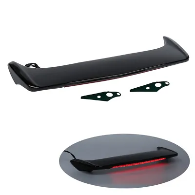 Black Rear Trunk Spoiler W/ LED Brake Light Fit For Honda Goldwing GL1800 01-17 • $69.99