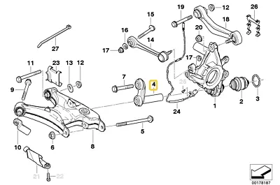 Suspension Rear Control Arm For BMW E-38 E-39 E-60 E-65 • $37.95