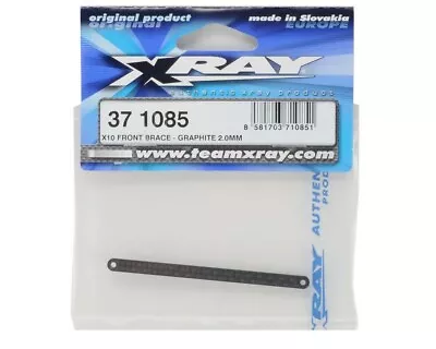 XRAY 2.5mm Graphite Front Brace X10 RC Car Racing Remote Control 371085 • $29.20