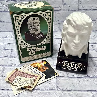 Vintage 1977 Elvis Whiskey Decanter McCormick Limited Edition Head/Bust W/ Box • $59.99
