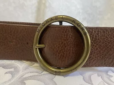 Michael Kors Leather Belt Distresses Buckle Beautiful Leather • $29.99