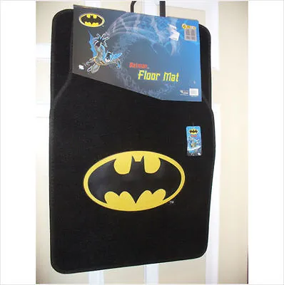 Batman Emblem Car Or Truck Floor Carpet Mats~4 Piece Set~new~wham Bamm Cool!  • $38.99