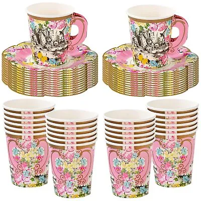 Talking Tables Truly Alice Alice In Wonderland Mad Hatter Party Cup Set With ... • $21.95