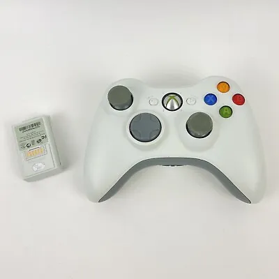 $17.99 • Buy Official OEM Original Microsoft Xbox 360 Wireless Controller White UnTested