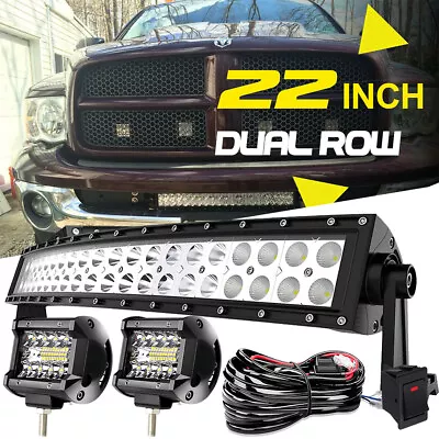 Fit Yamaha Club Car EZGO Golf Cart22  Led Light Bar + 2x4  Pods+ Wiring 22inch • $55.95