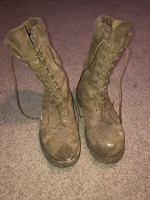 Matterhorn Military Tactical Boots CV3494 Size 10 XW Gore Tex Brown Steel Toe • $78