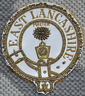 MASONIC: East Lancashire Mark Prov Grand Master Overseers Dress Apron Badge • £5