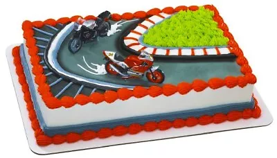 Cake Toppers Motorcycles Cake Topper 2 Piece Set • $5.89