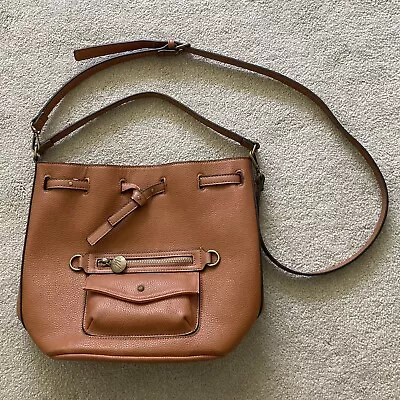 Mantaray Bag Tan Brown Shoulder Cross Body Handbag Debenhams Faux Leather • £12.99