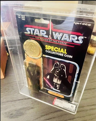 $3195 • Buy STAR WARS POTF AfA Graded 8.5+ KENNER- DARTH VADER 92 BACK W RARE Colctr Coin 🪙
