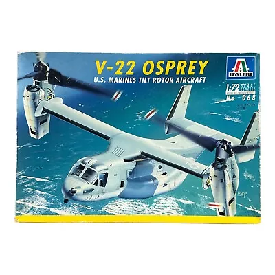 Italeri V-22 Osprey US Marines Tilt Rotor Aircraft 1:72 068 Complete • $11.40