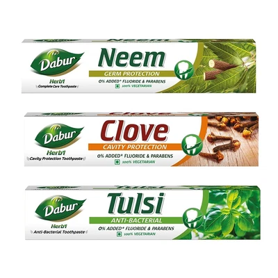 £22.16 • Buy 600g Dabur Herb'L Toothpaste Oral Care (Clove, Neem, Tulsi)  (200g, Pack Of 3)