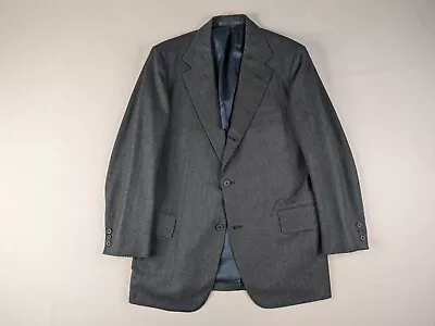 J Press Jacket Adult 42 Gray Herringbone Sport Coat* • $55