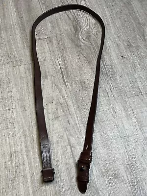 Replica German Mauser K98 WWII Rifle Mid Brown Leather Sling MARKED GWX 1943 • $18