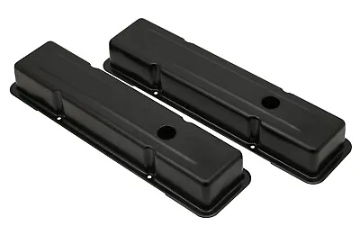 9800BP MR GASKET BLACK STEEL VALVE COVERS SBC 1960-1986 Chevrolet 262-400 BNIB • $135.49