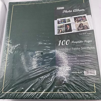 Magnetic Self-Stick 3-Ring Photo Album 100 Pages (50 Sheets) Hunter Green • $12.99