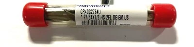 $9.75 • Buy Rapidkut 27/64  X 1/2  Double End Mill High Speed Steel 2 Flute USA Made 2764U