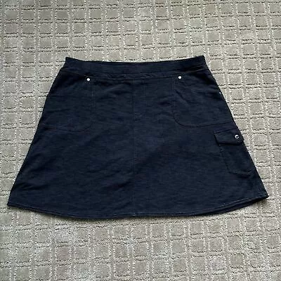 Kuhl Skort Skirt Size Large Pull On Elastic Waist Gray Hiking Outdoor Athleisure • $29.99